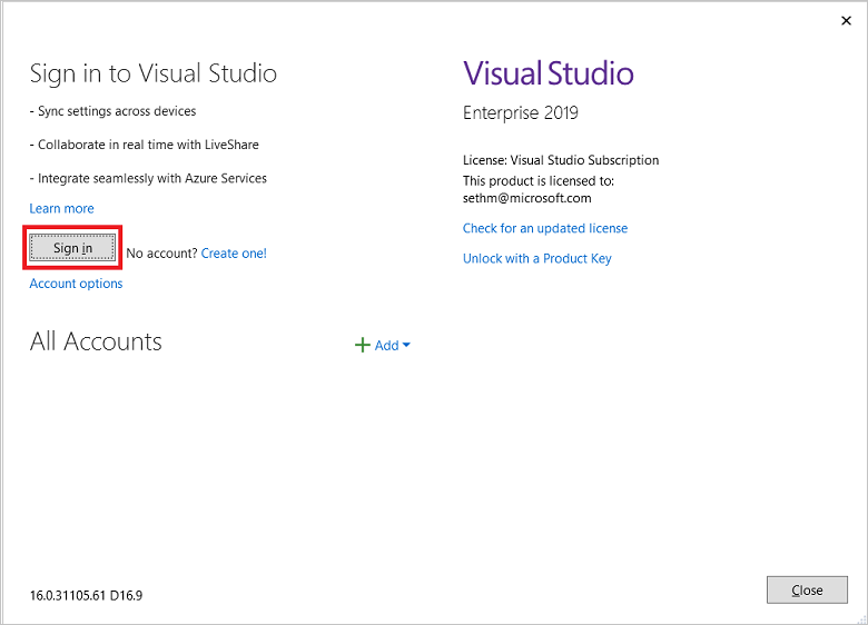 스크린샷은 한 번 로그인하고 Azure Stack Hub에 연결된 클라우드 Explorer 보여줍니다.