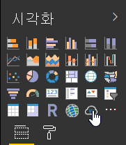 시각화 패널의 Word Cloud 아이콘