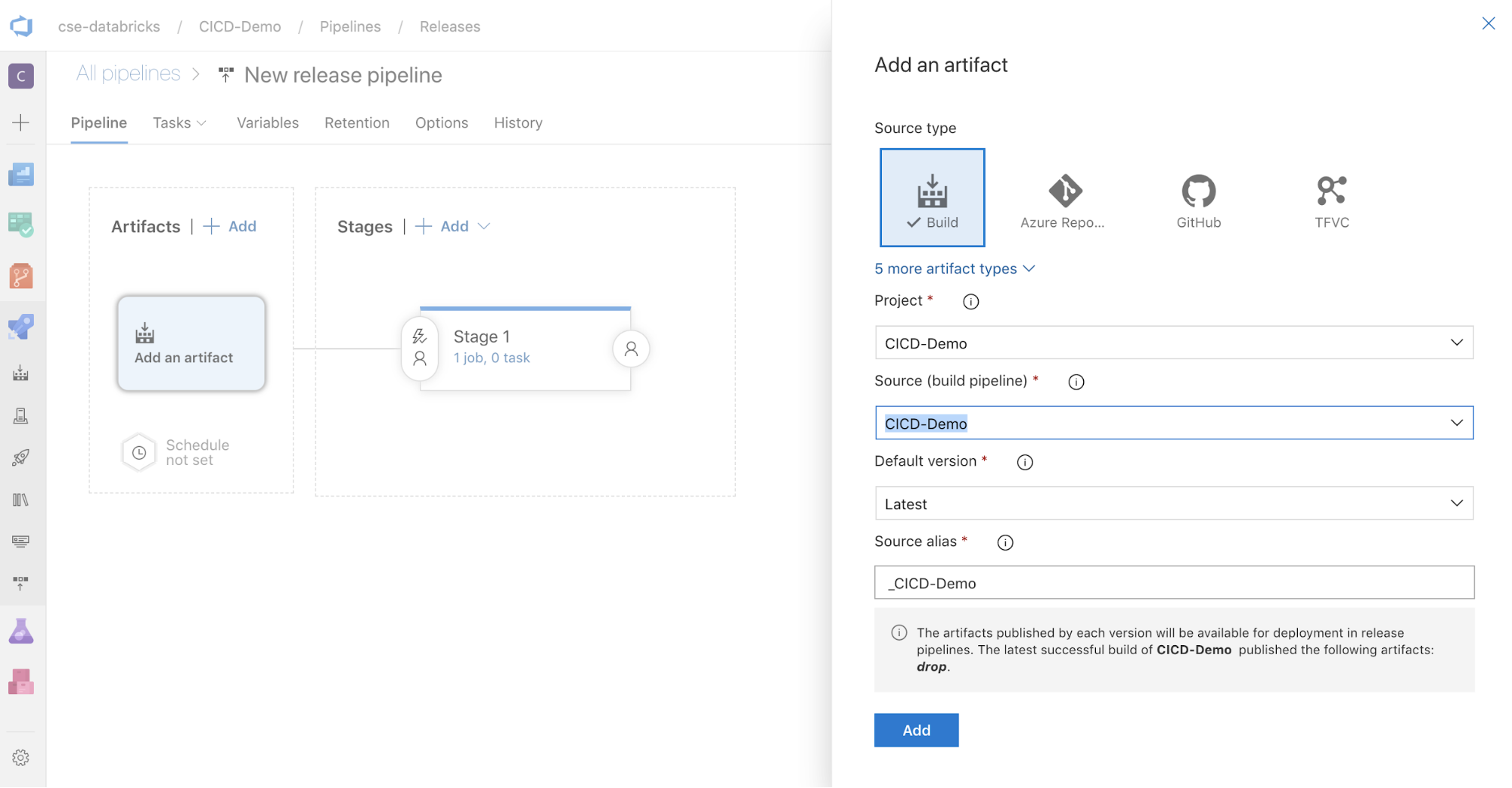 Azure DevOps 릴리스 파이프라인 2