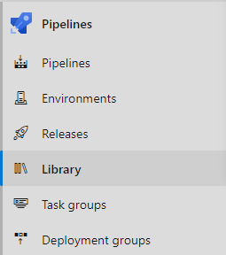 Azure Pipelines 메뉴의 스크린샷