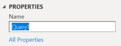 Power BI 변환 데이터, 쿼리 이름 바꾸기 스크린샷