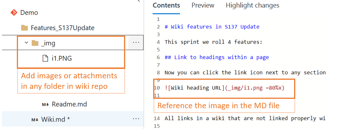 Git 리포지토리 폴더의 Wiki 이미지