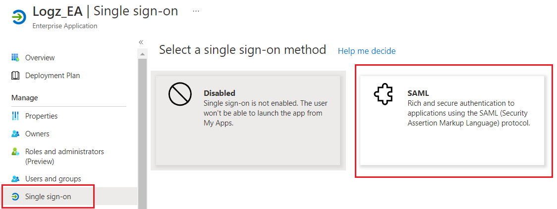 SAML Single Sign-On.