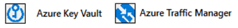 Screenshot shows icons for Azure Key Vault and Azure Traffic Manager.