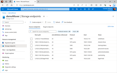 Screenshot of the Endpoint Overview page inferring a newly deleted endpoint.