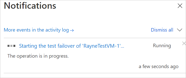 장애 조치(failover) 알림을 테스트합니다.