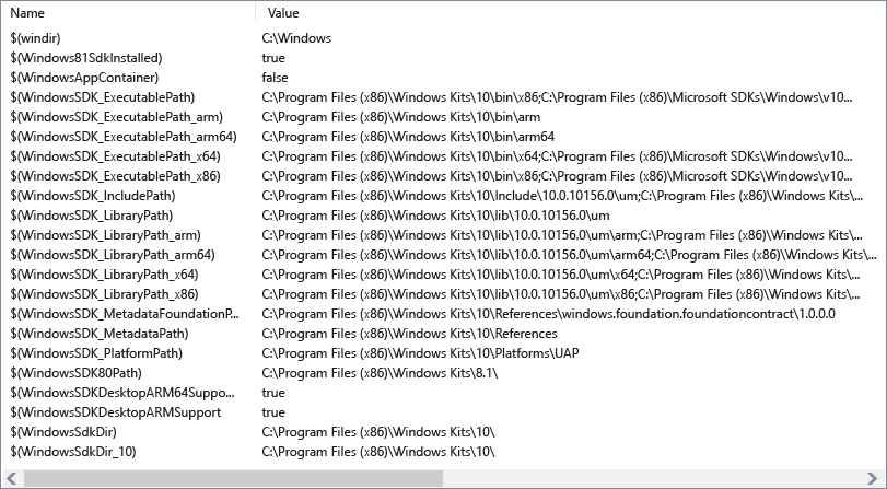 Windows SDK 매크로 목록입니다.