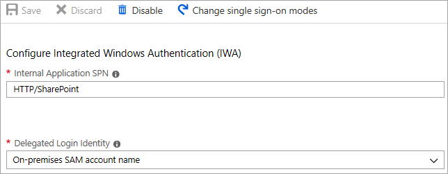 SSO용 Windows 통합 인증 구성