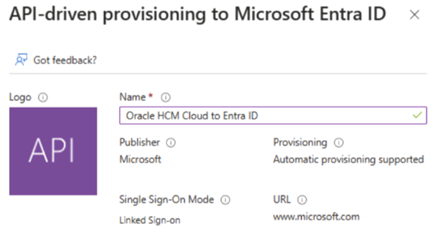 Microsoft Entra ID에 대한 API 기반 프로비전 다이어그램.