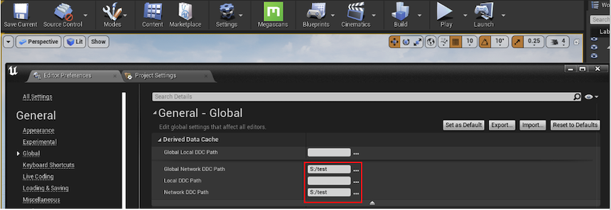 Screenshot showing the path of the connected Azure File share