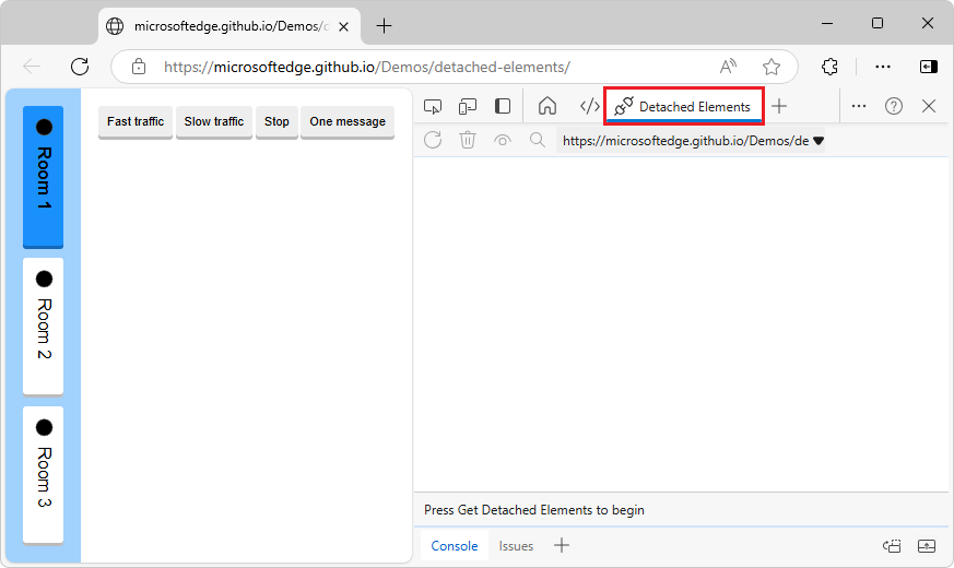 Open the Detached Elements tool