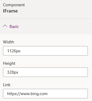 IFrame 속성.