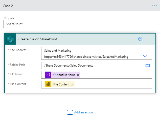 페이지를 매긴 보고서를 SharePoint Online에 저장하는 경우