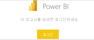 이 보고서를 보려면 로그인하세요 대화 상자가 표시된 Power BI 로그인 페이지의 스크린샷