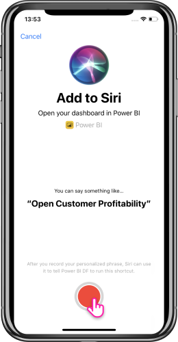 Siri 페이지에 추가