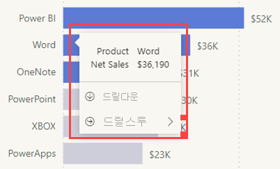 프런티어 테마를 사용하는 최신 시각적 도구 설명을 보여 주는 스크린샷.