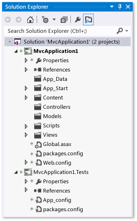 New Code Project in Solution Explorer