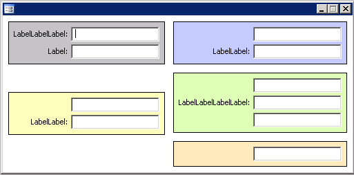 Using Columns and VerticalSpacing properties