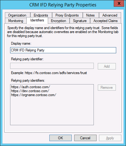 CRM IFD 신뢰 당사자