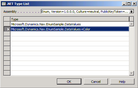 .NET Type List showing enumeration