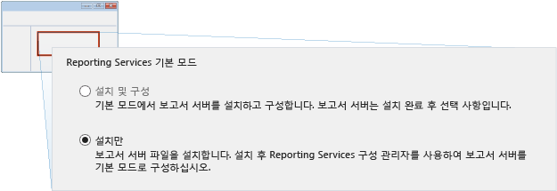 SQL Server 2008 R2 SSRS 자동 구성 아님