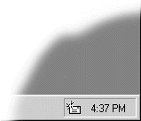 Status indicator on the taskbar