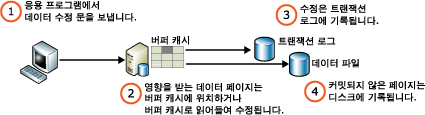 수정된 데이터 페이지 쓰기