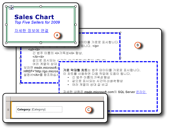 다양한 서식이 있는 입력란