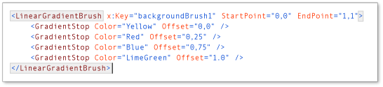 XAML 뷰의 중괄호 일치