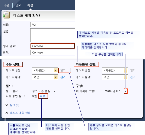 계획 속성