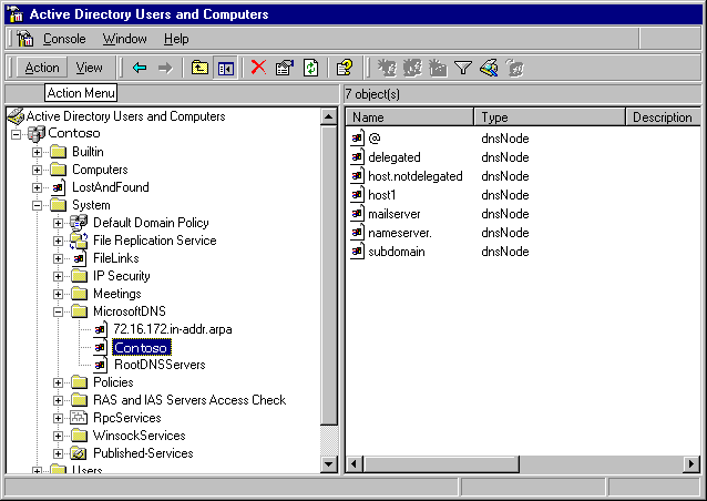 DNS Objects in Active Directory