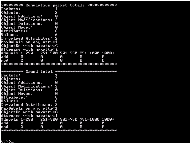 Repadmin /showchanges /statistics