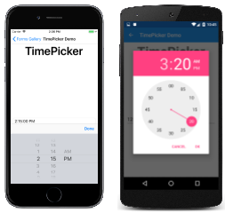 TimePicker 예제