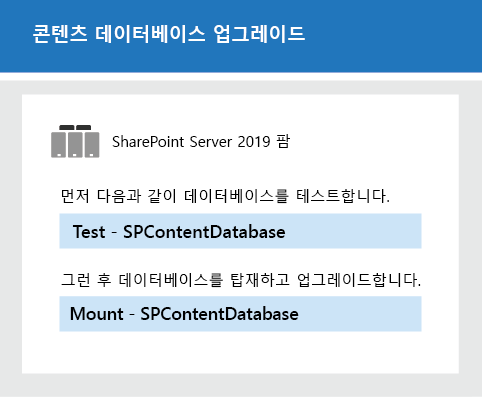 Microsoft PowerShell을 사용하여 데이터베이스 업그레이드