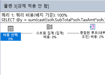 워크로드 쿼리 플랜 스크린샷