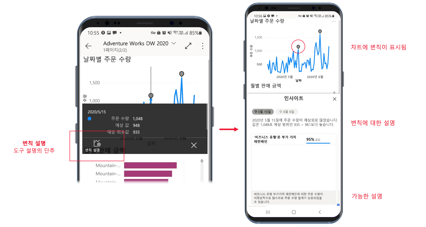 변칙 창의 변칙 검색 스크린샷.