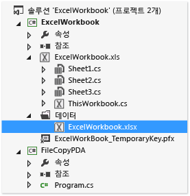 배포 후 작업의 프로젝트 구조.