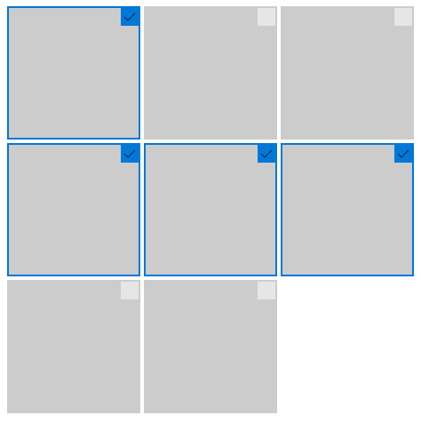 gridview 항목 레이아웃