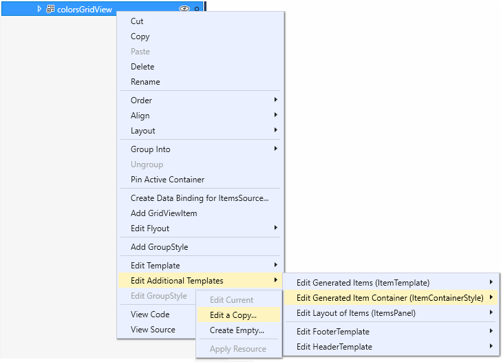 Visual Studio 편집기