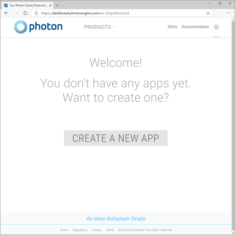 Photon 대시보드 시작 페이지