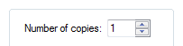 '복사본 수' 스핀 컨트롤의 스크린샷 