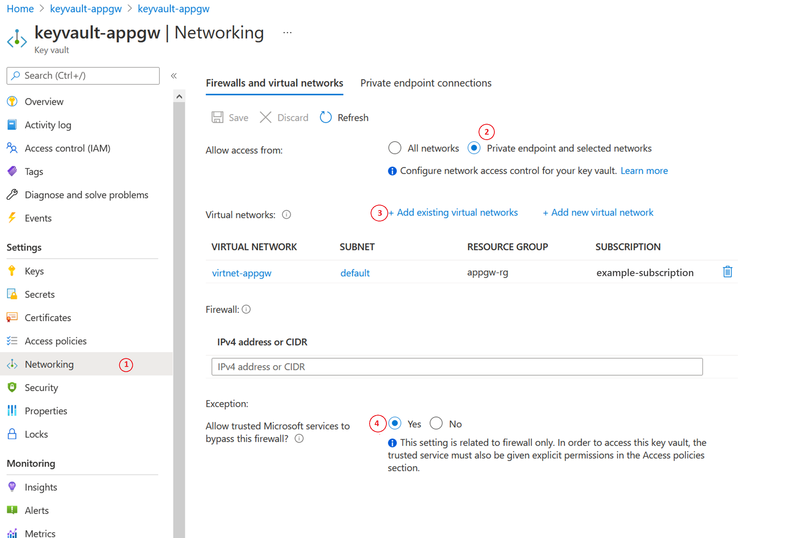 Screenshot that shows how to work around the restricted network error.