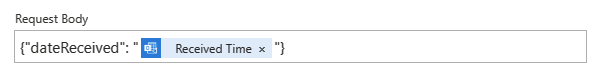 Screenshot shows Consumption workflow and a Request Body example that casts context object as a string.