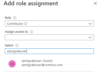 Screenshot that shows the Add role assignment page.