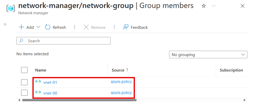 Screenshot of dynamic group membership under Group Membership.