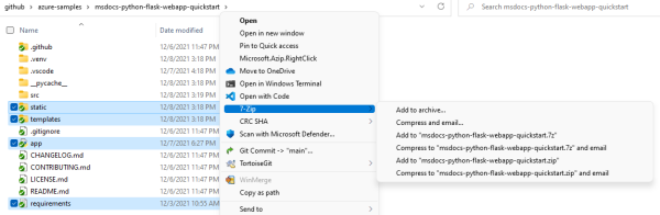 A screenshot showing files being zipped into a ZIP file using 7-Zip.