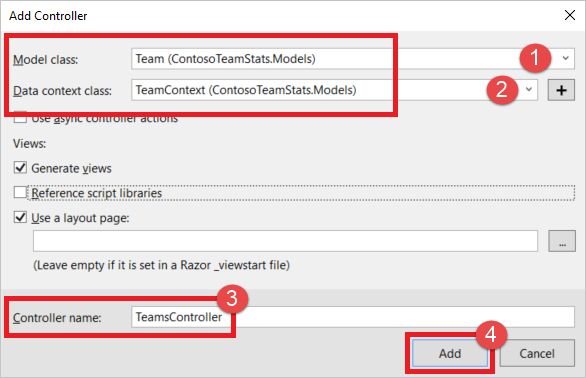 Configure controller