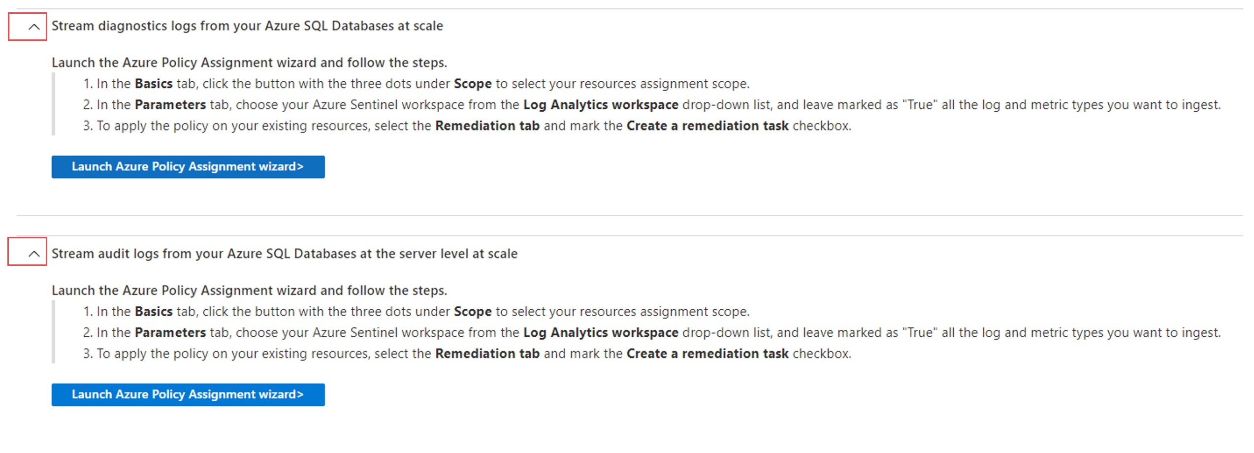 Screenshot of an expandable, extra instruction group.