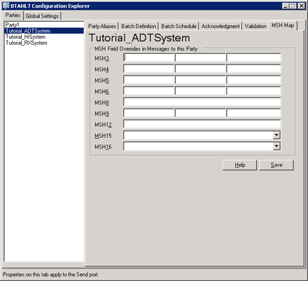 Image that shows the MSH Map tab.