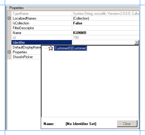 Map the identifier to a parameter